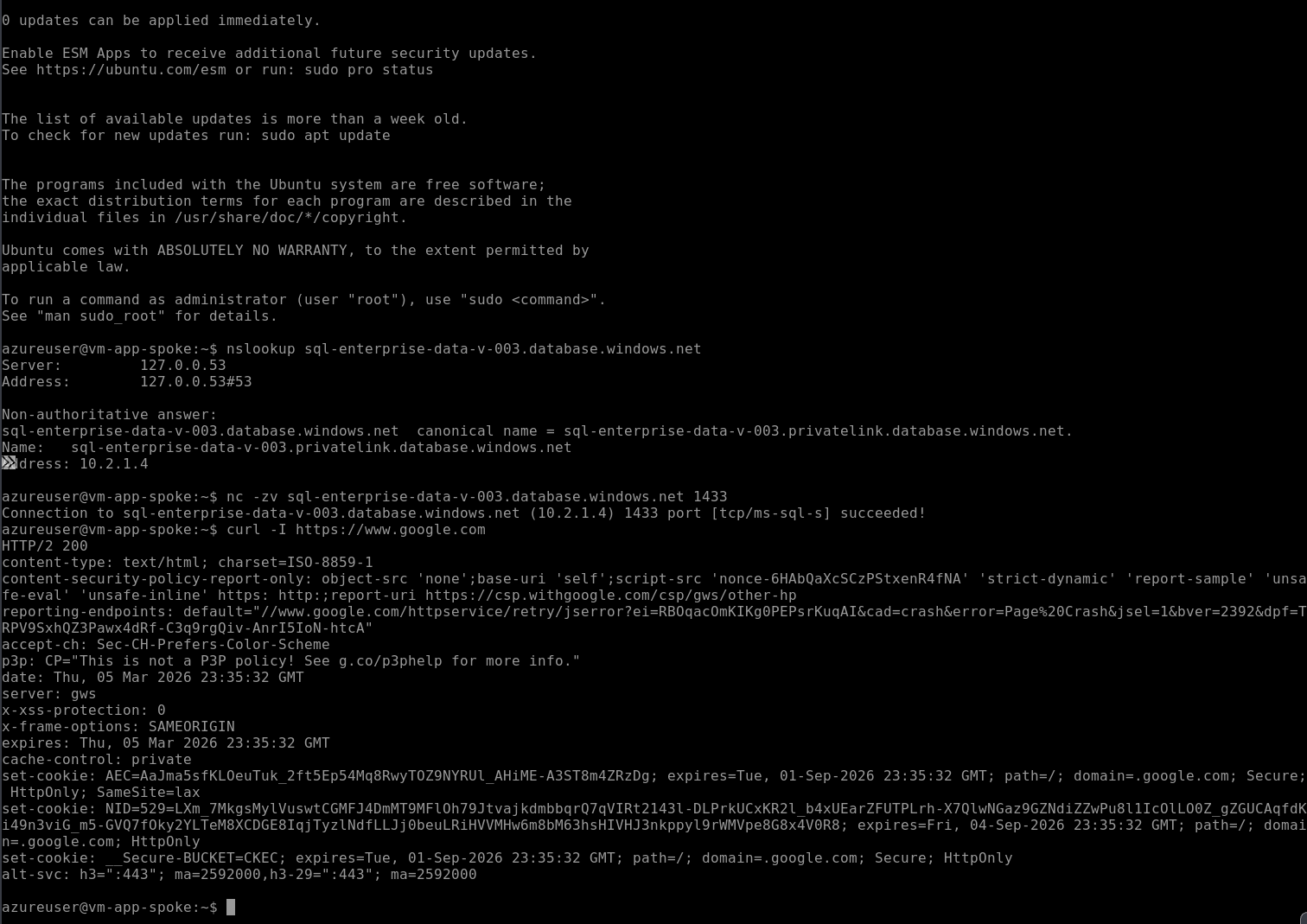 Zero-Trust Enterprise Azure Network